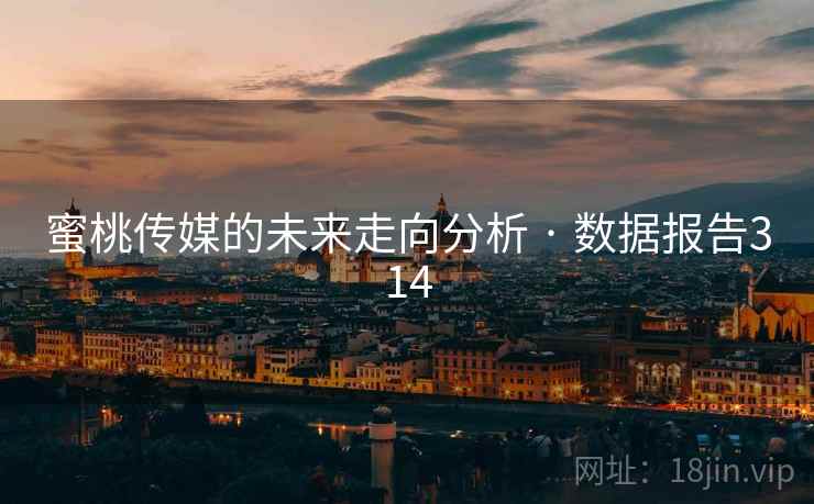 蜜桃传媒的未来走向分析 · 数据报告314