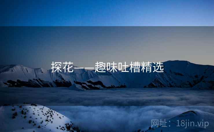 探花——趣味吐槽精选 探花——趣味吐槽精选