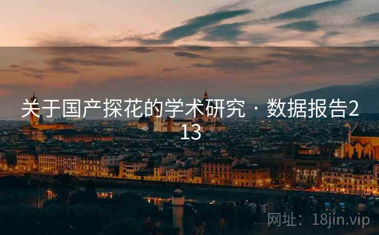 关于国产探花的学术研究 · 数据报告213 关于国产探花的学术研究 · 数据报告213